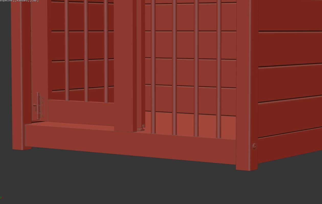 Dog kennel 3D model_33