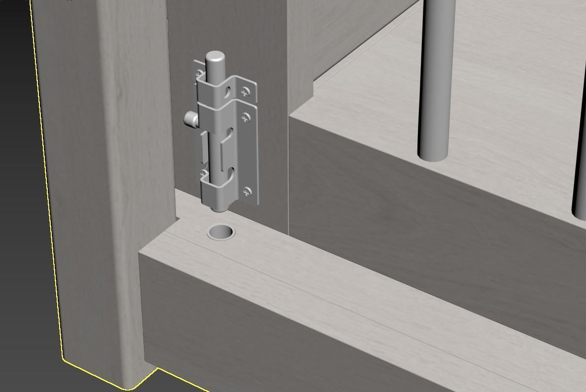 Dog kennel 3D model_23