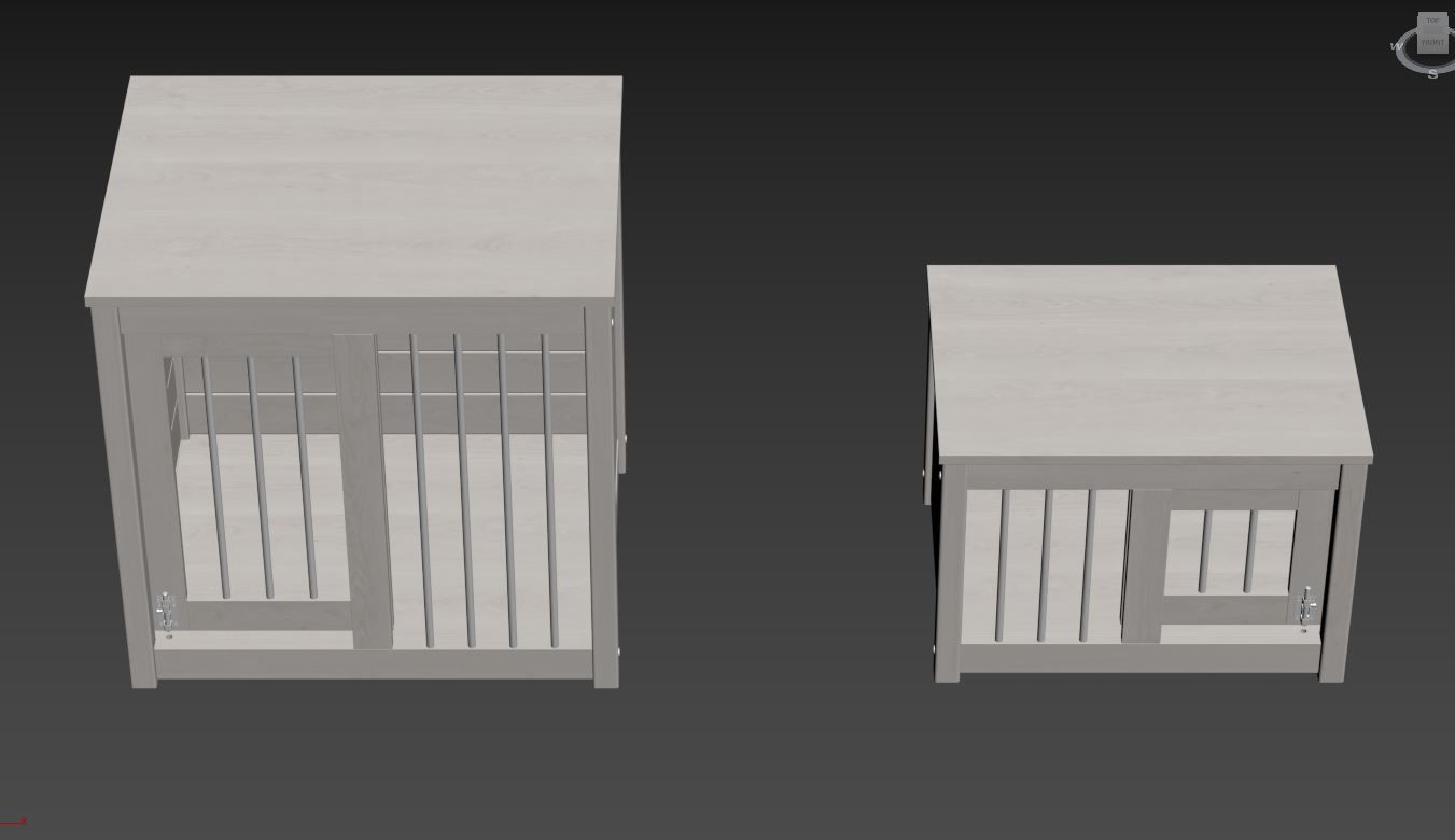 Dog kennel 3D model_34