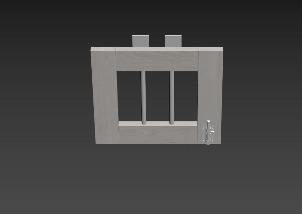 Dog kennel 3D model_36