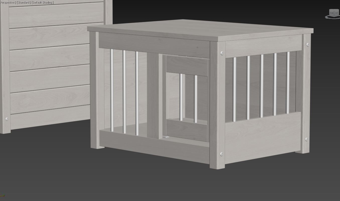 Dog kennel 3D model_15