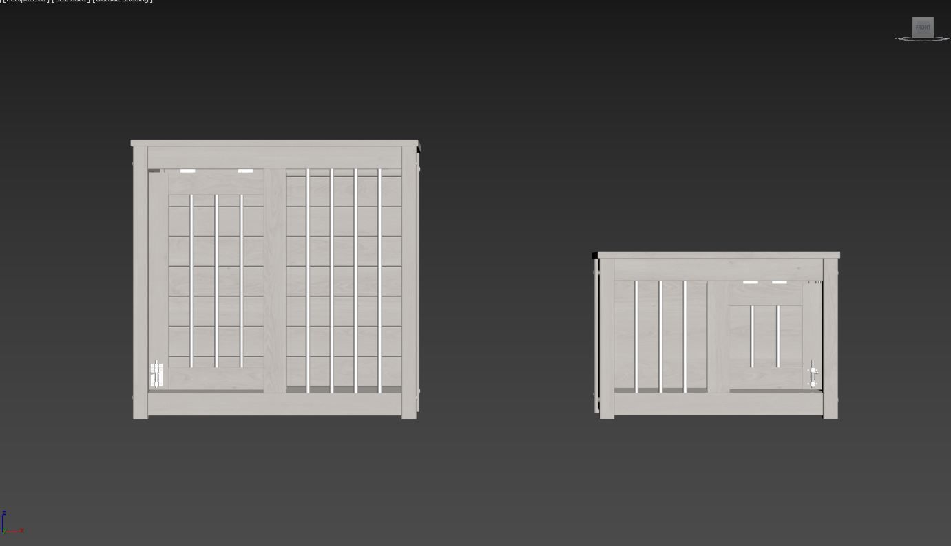 Dog kennel 3D model_8