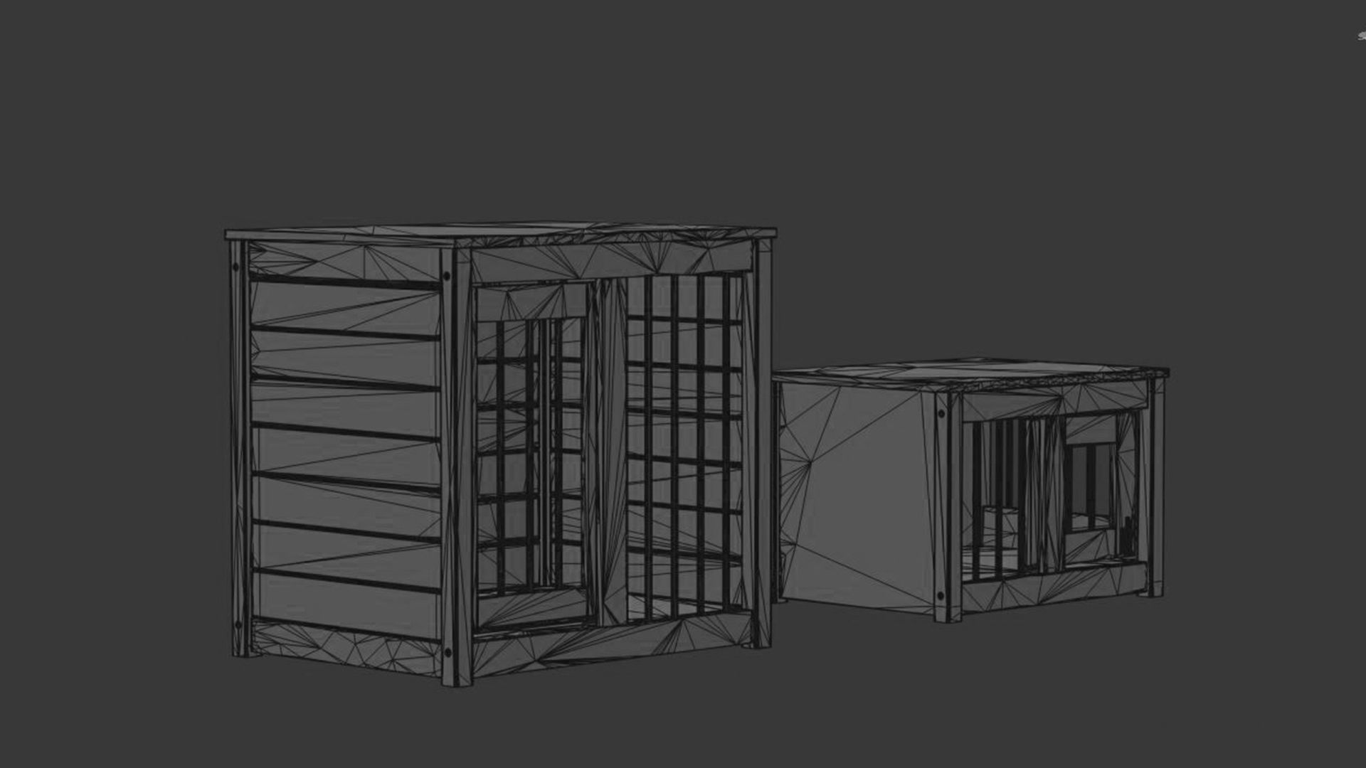 Dog kennel 3D model_28