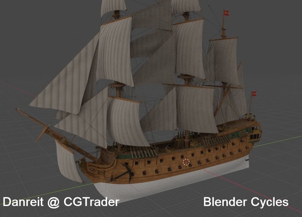 Ship of the line 3D model_23