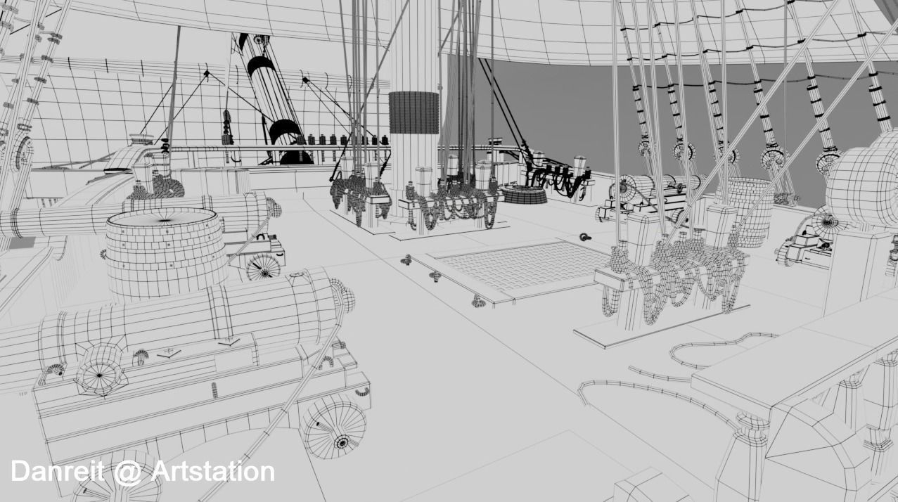 Ship of the line 3D model_20