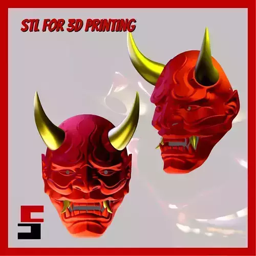 Oni mask Masks 3D print model