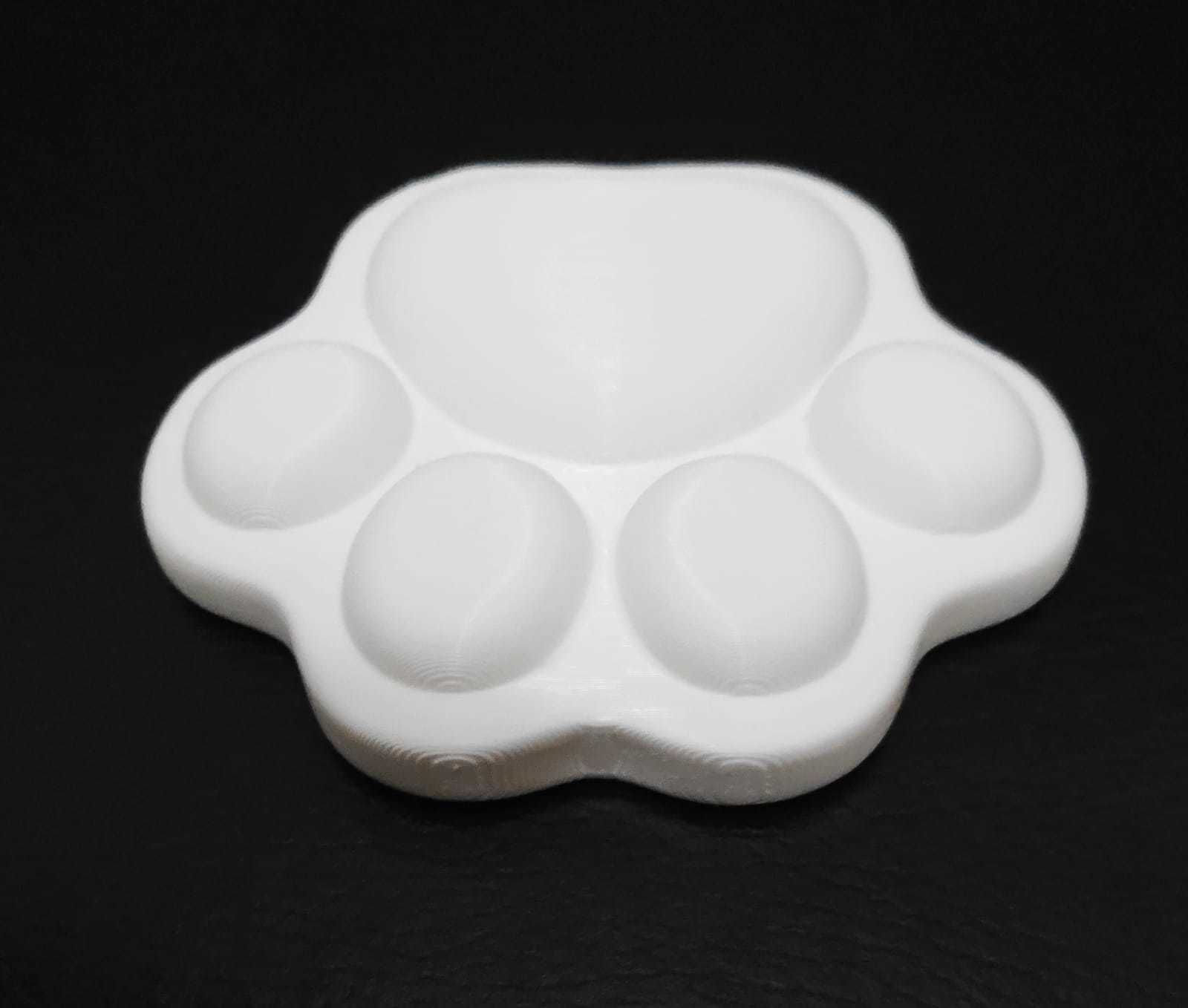 Paw Coaster 3D print model_9