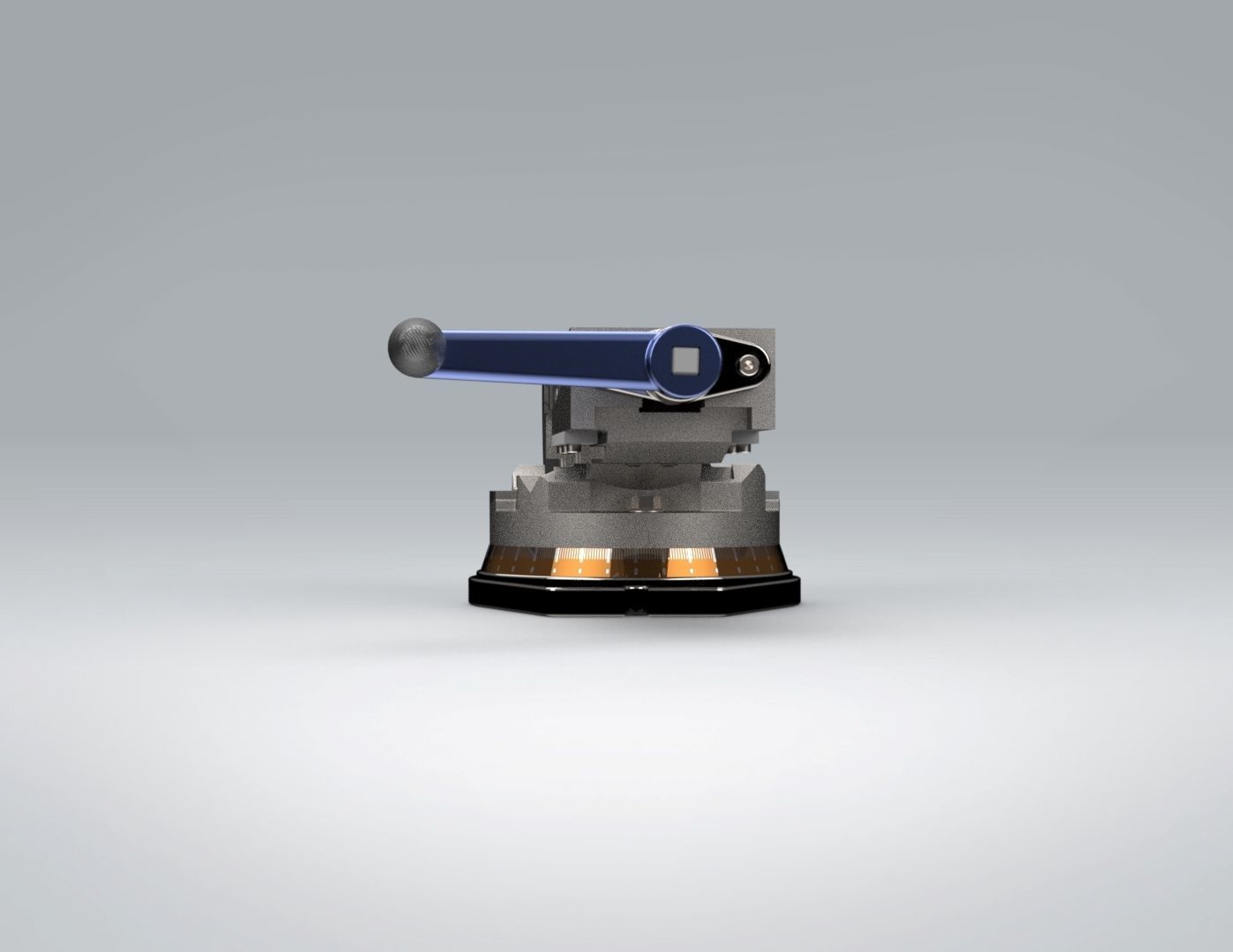 Double Turn Table Vice 3D model_2