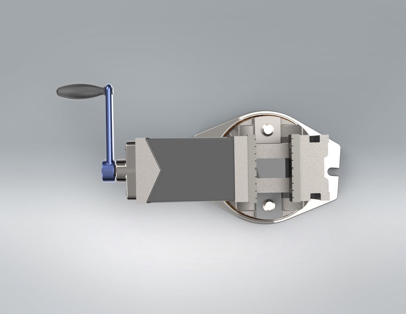 Double Turn Table Vice 3D model_4