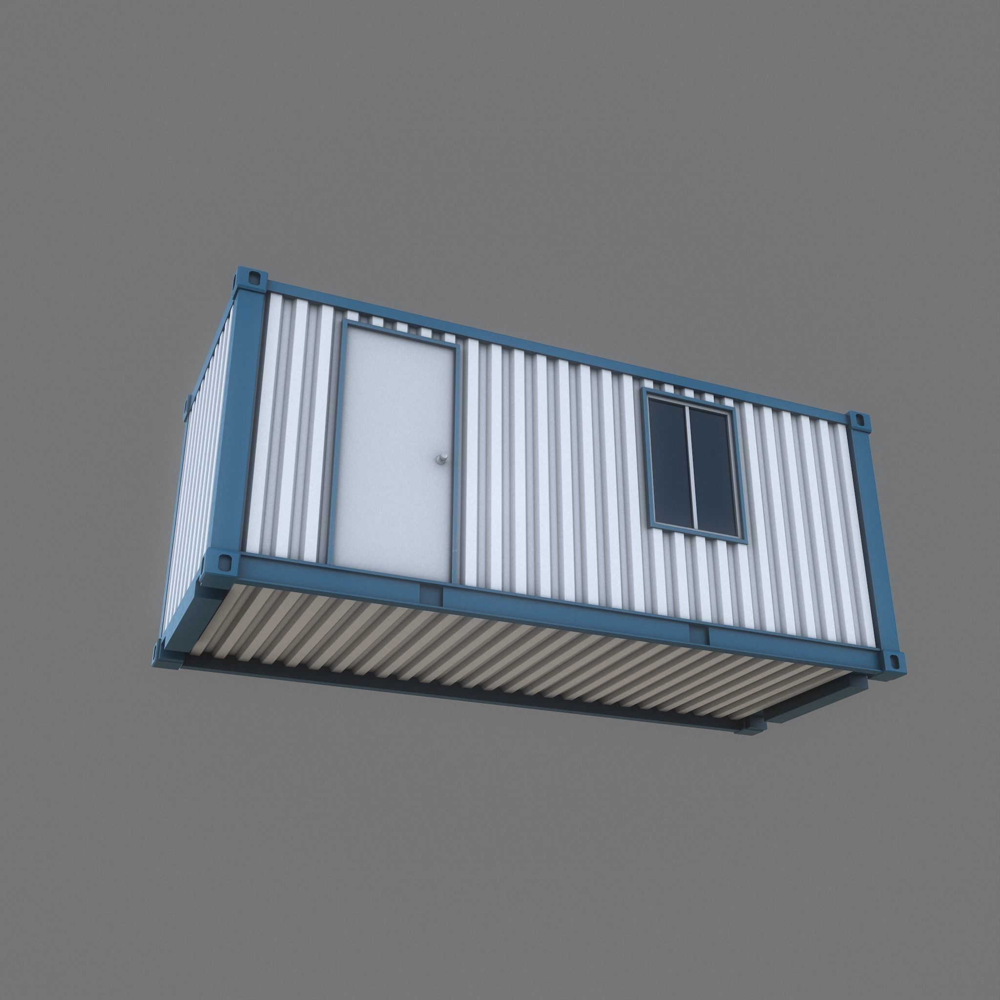 Office Container Game Ready Low-poly 3D model_4