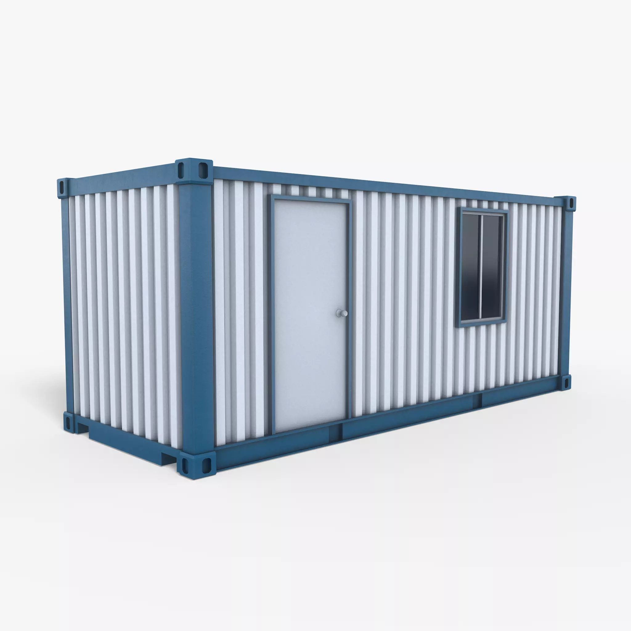 Office Container Game Ready Low-poly 3D model_0