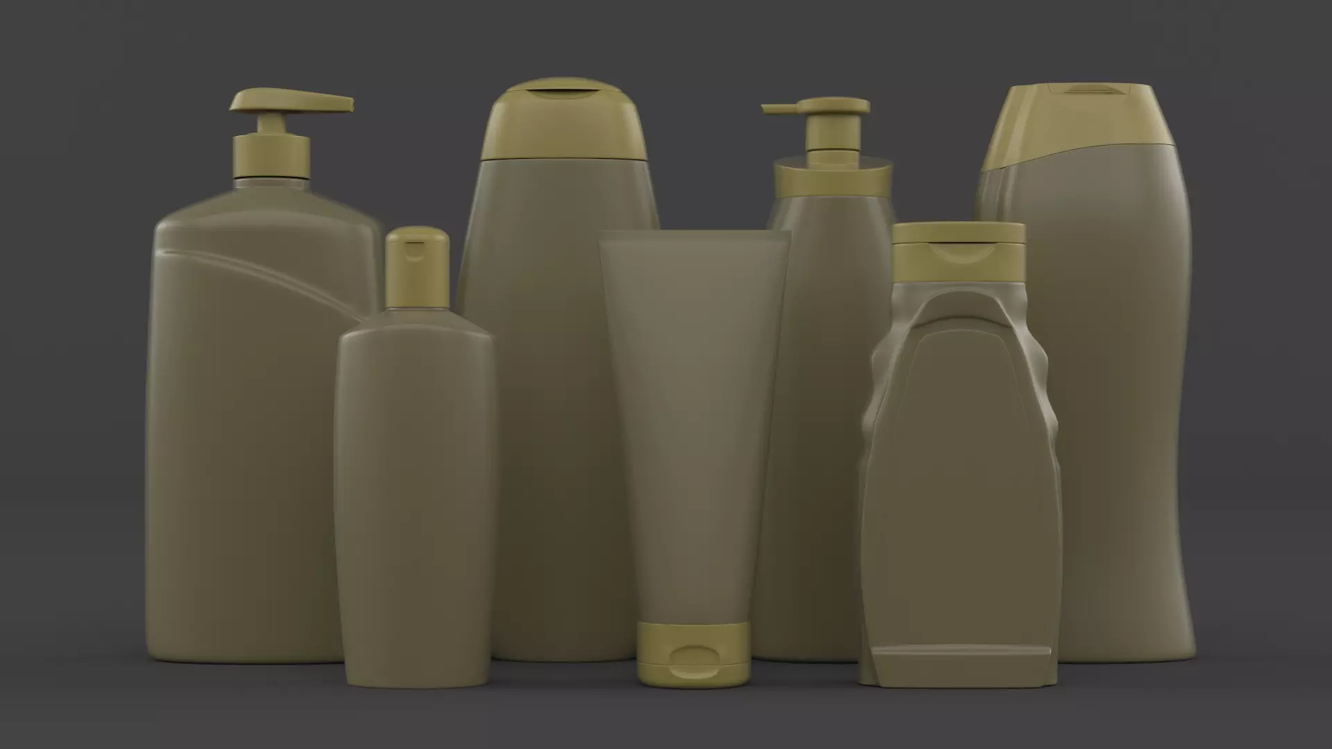 Plastic Bottles 3D model