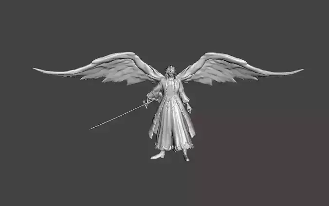Toshiro Hitsugaya Bankai Daiguren Hyorinmaru 3D Model 3D print model