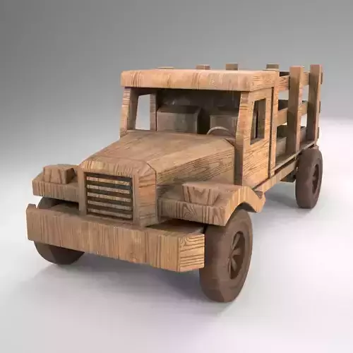 Wood Toy Truck 1
