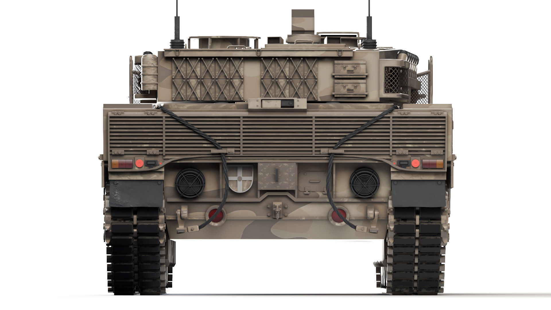 Tank Leopard 2A7V 2016 3D model_3