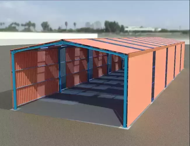 Industrial Shed 3D model