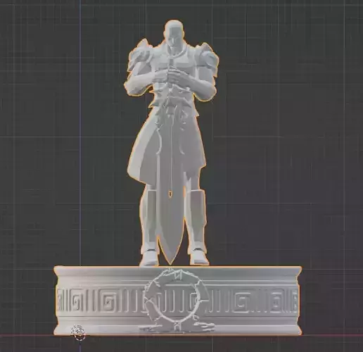 Kratos with blade of olympus for printing 3D print model