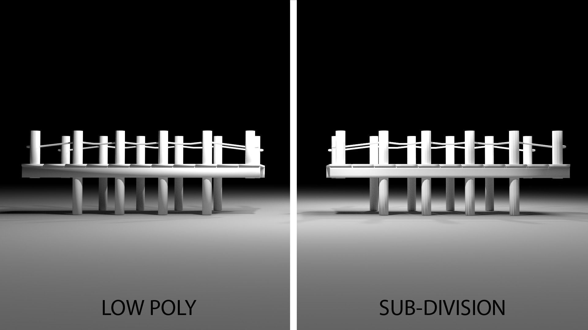 Wooden Bridge 3 3D model_4