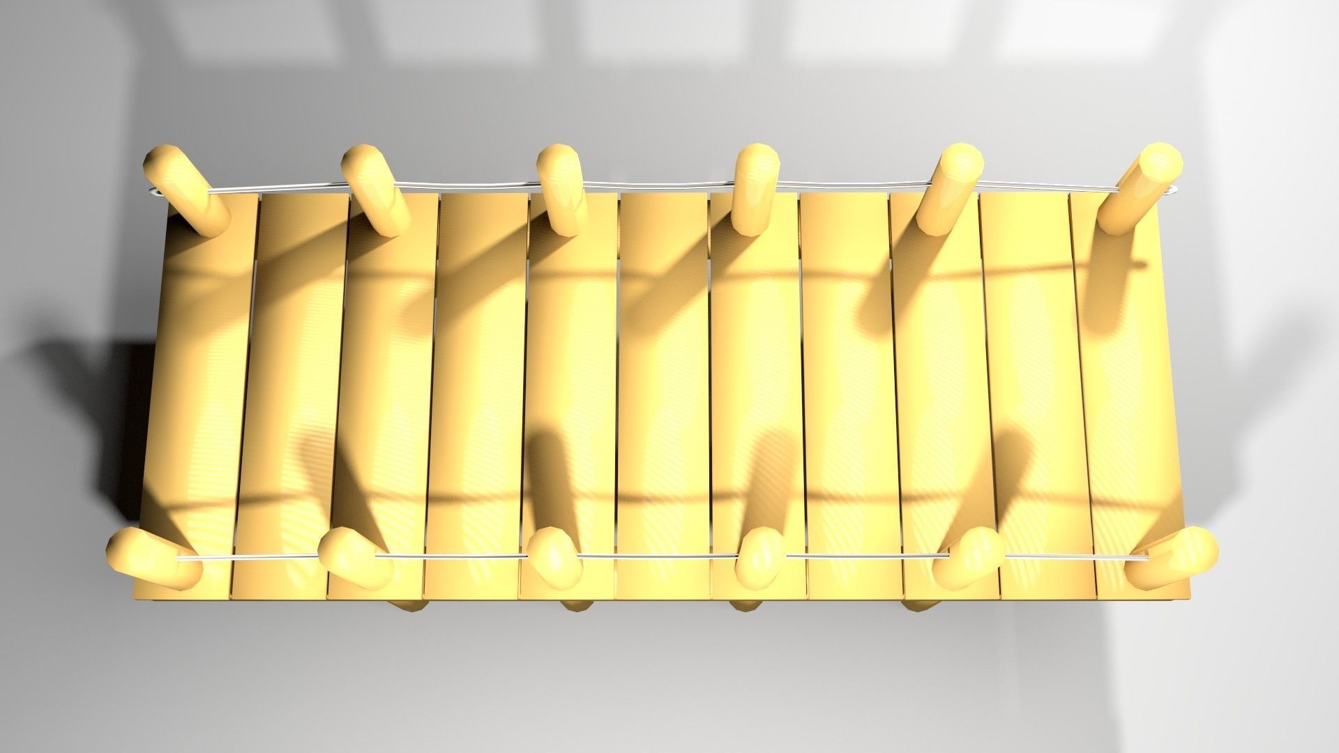 Wooden Bridge 3 3D model_2