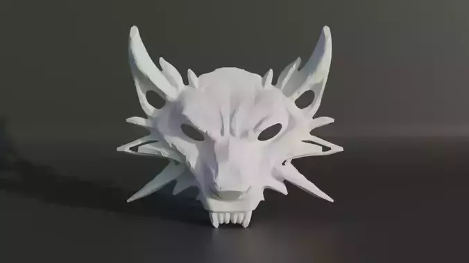 Witcher Wolf Costume Face Mask 