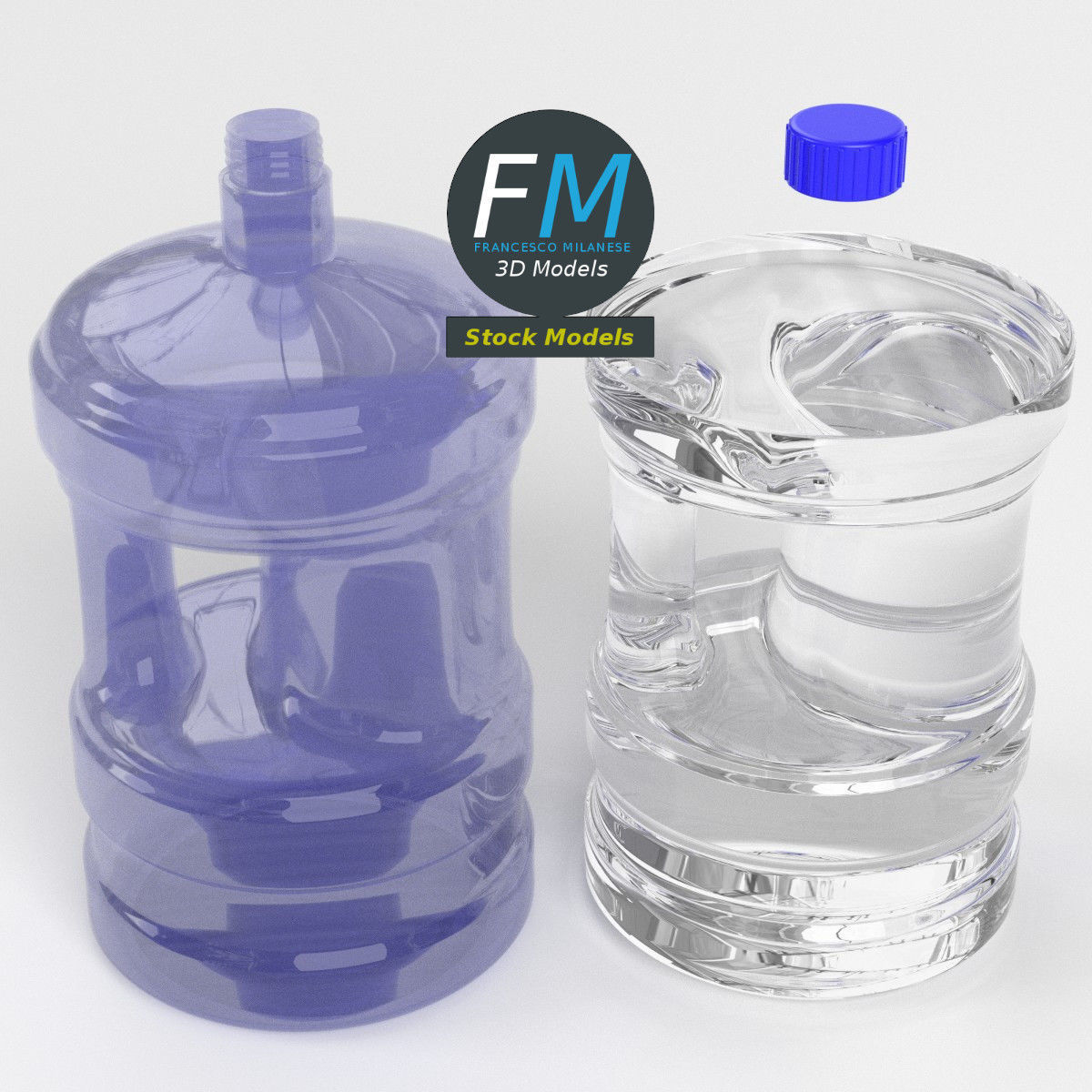 Water jug 3D model_2