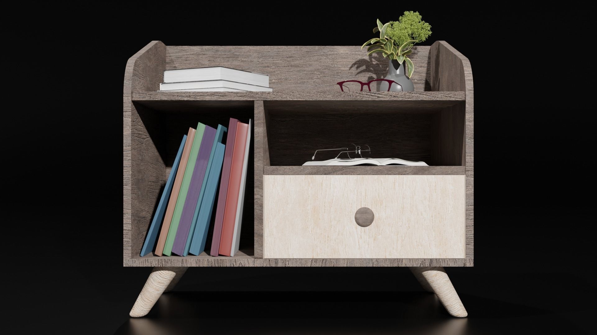 Modern Drawer Free 3D model_2