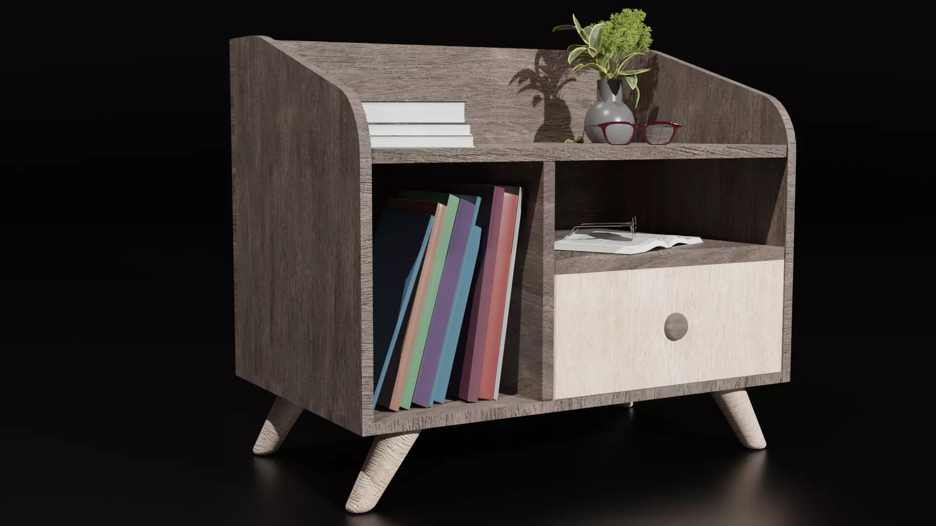 Modern Drawer Free 3D model_0