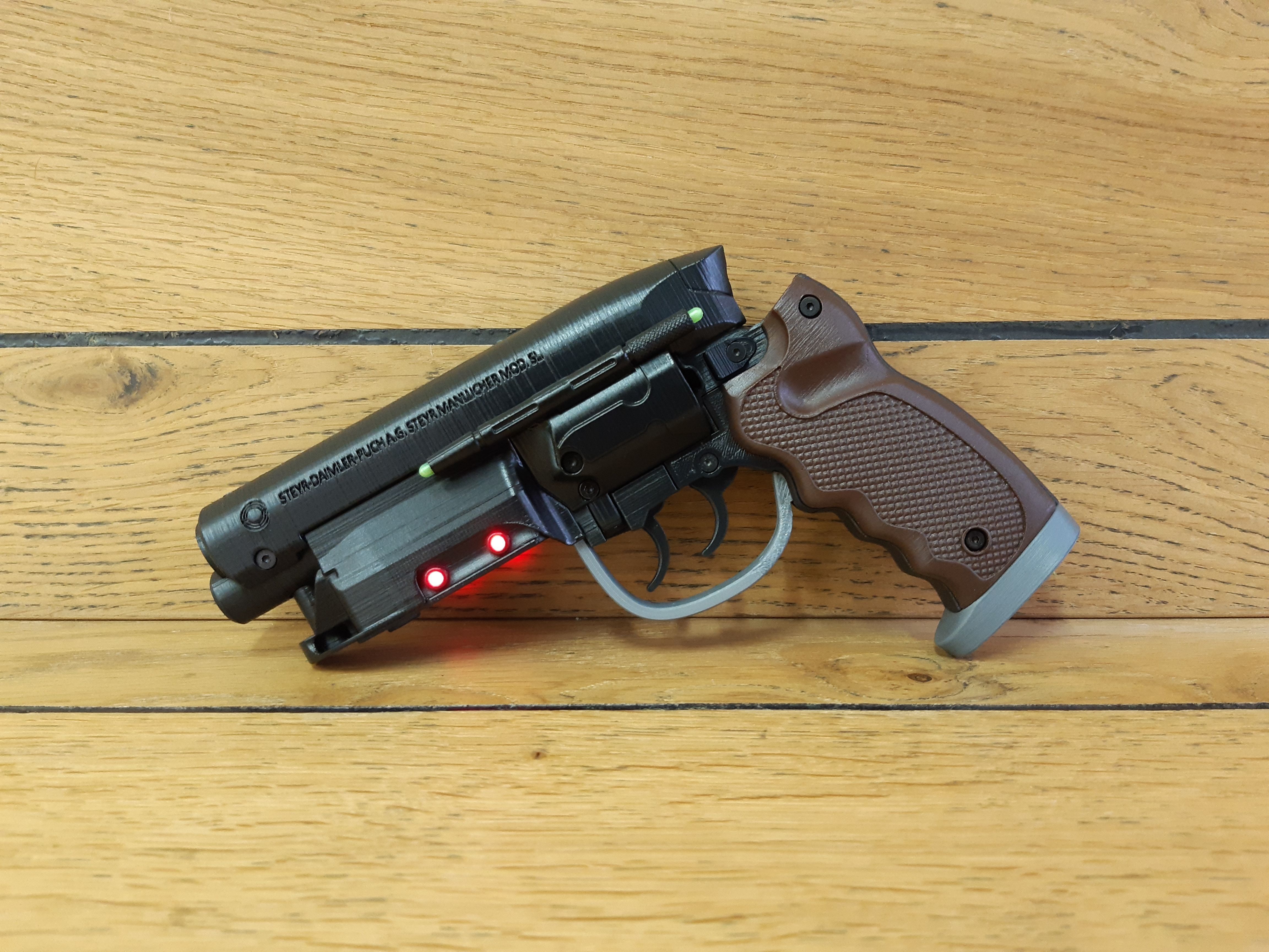 Deckards Blaster - BladeRunner - Commercial - Printable 3d model 3D print model_18