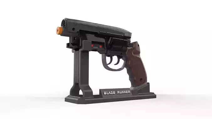 Deckards Blaster - BladeRunner - Commercial - Printable 3d model 3D print model Deckards Blaster - BladeRunner - Commercial - Printable 3d model 3D print model