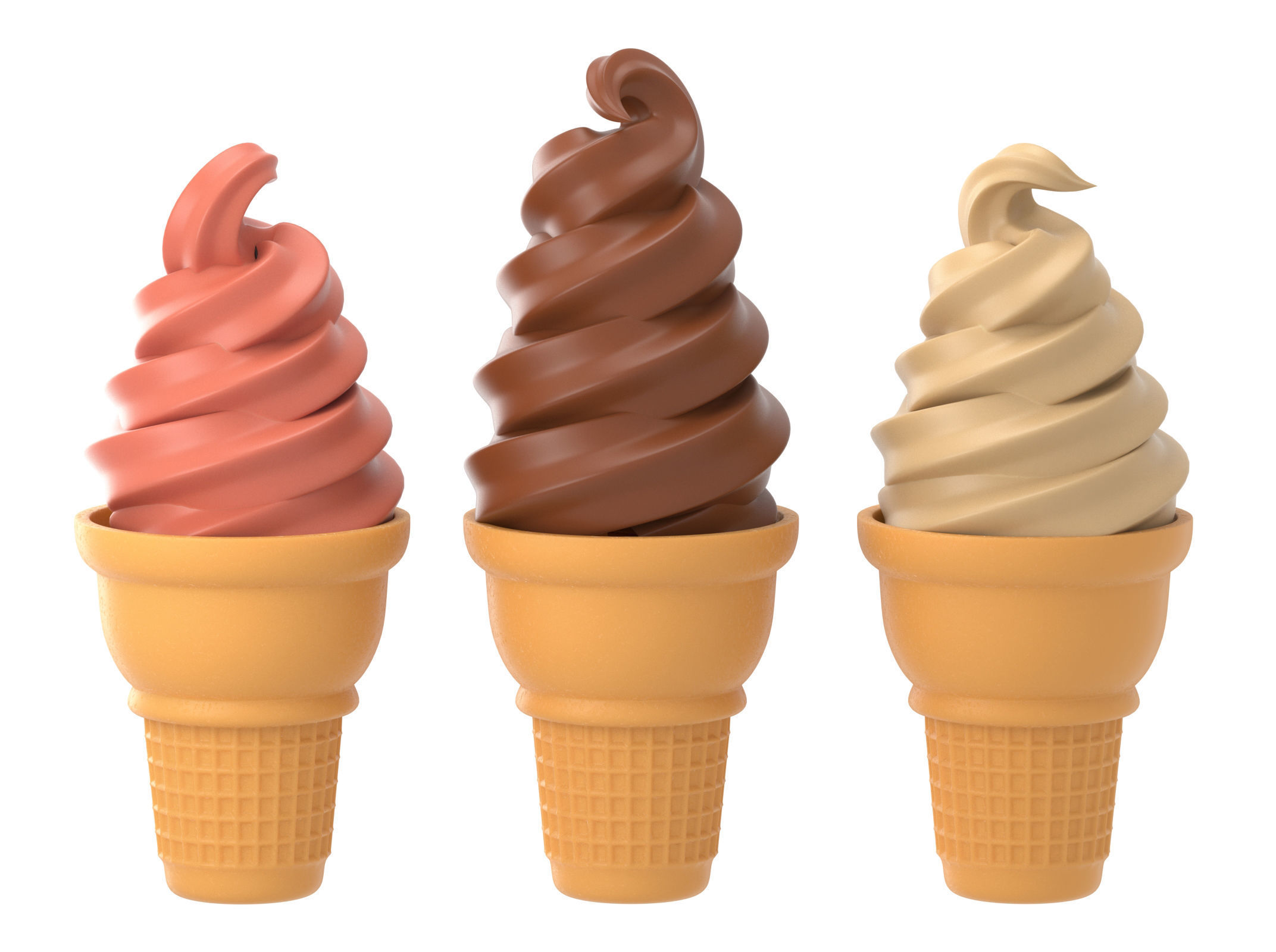 Ice Cream Set 3D model_0
