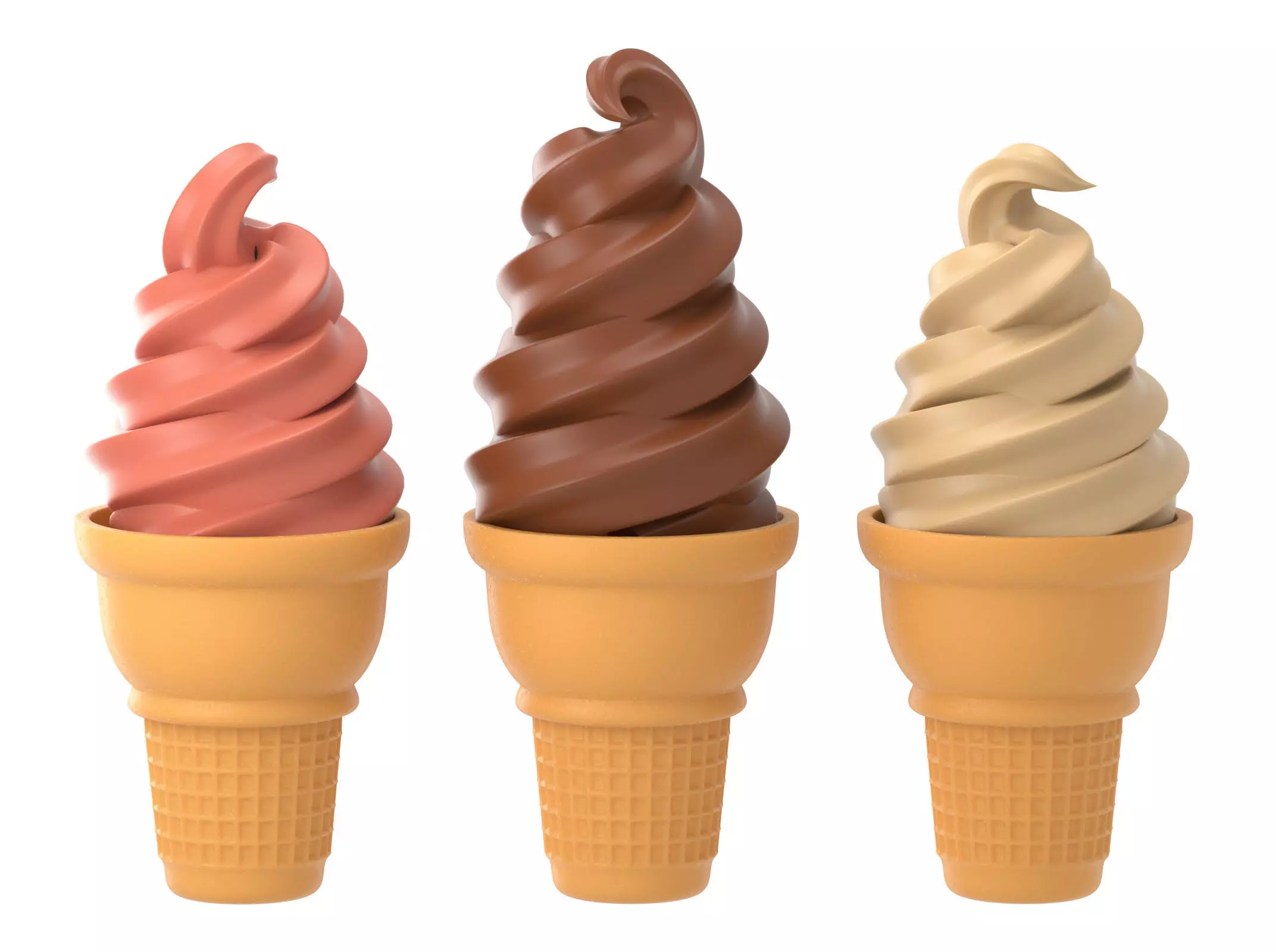 Ice Cream Set 3D model_0