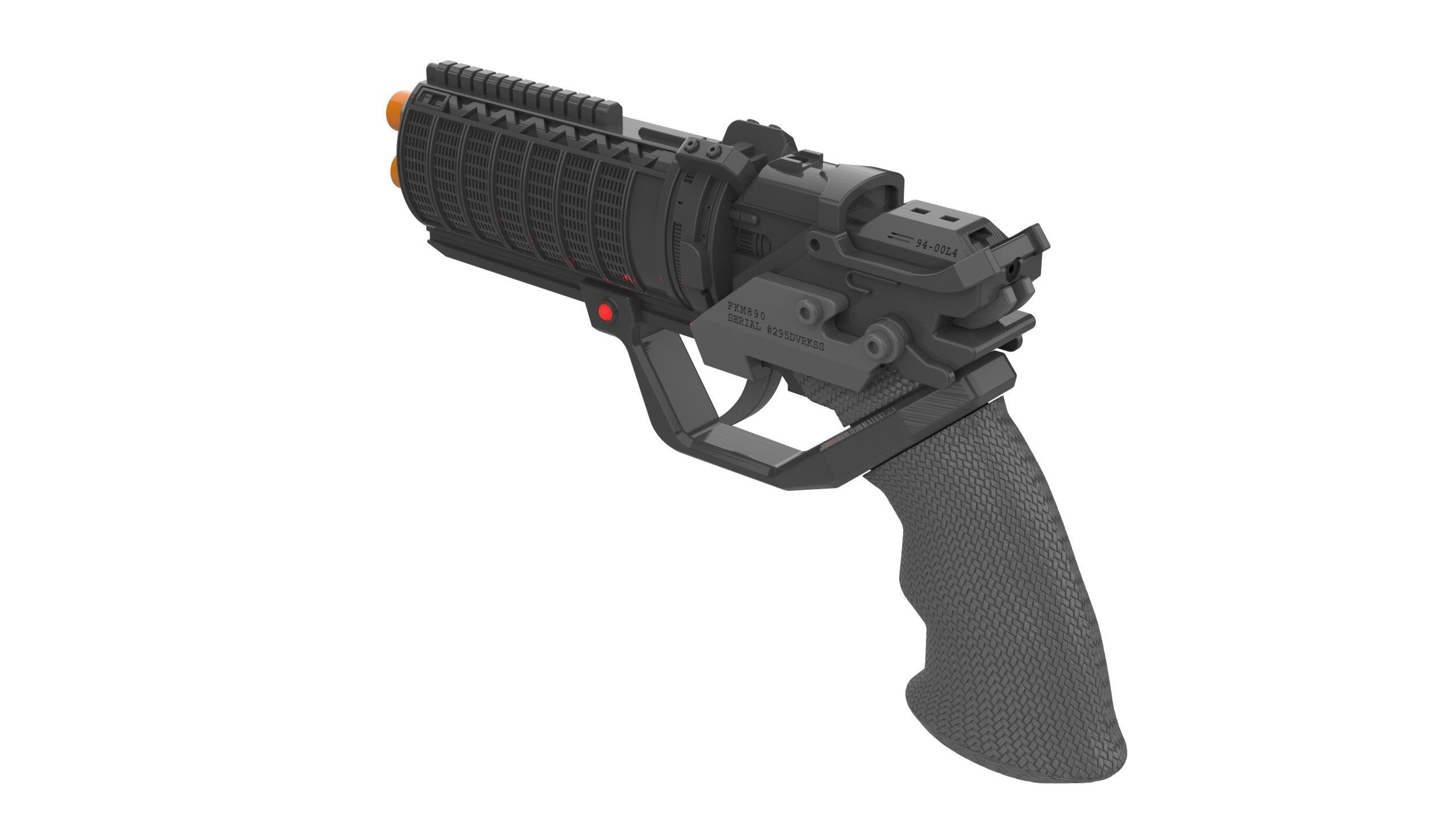 Agent K Blaster - Blade Runner 2049 - Commercial - Printable STL 3D print model_9