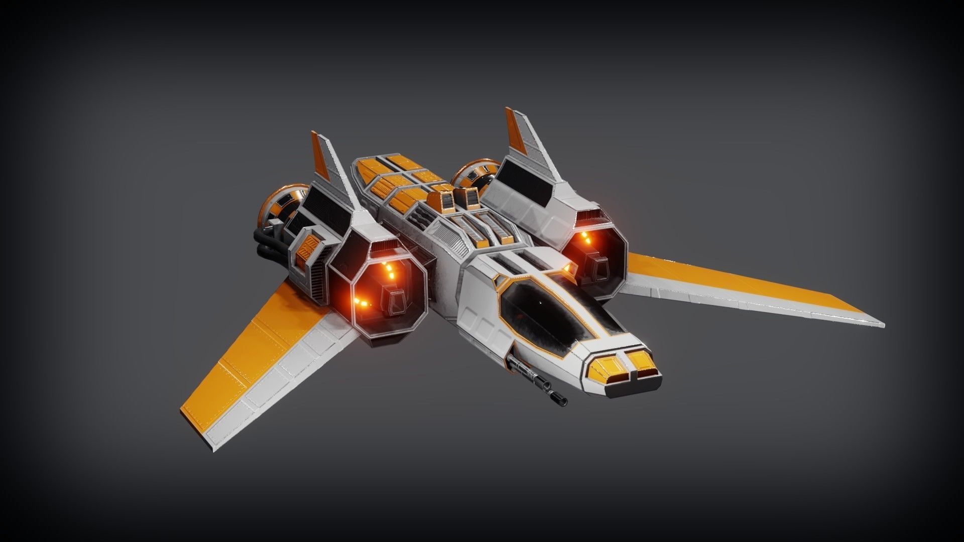SpaceShip free VR / AR / low-poly 3D model | CGTrader