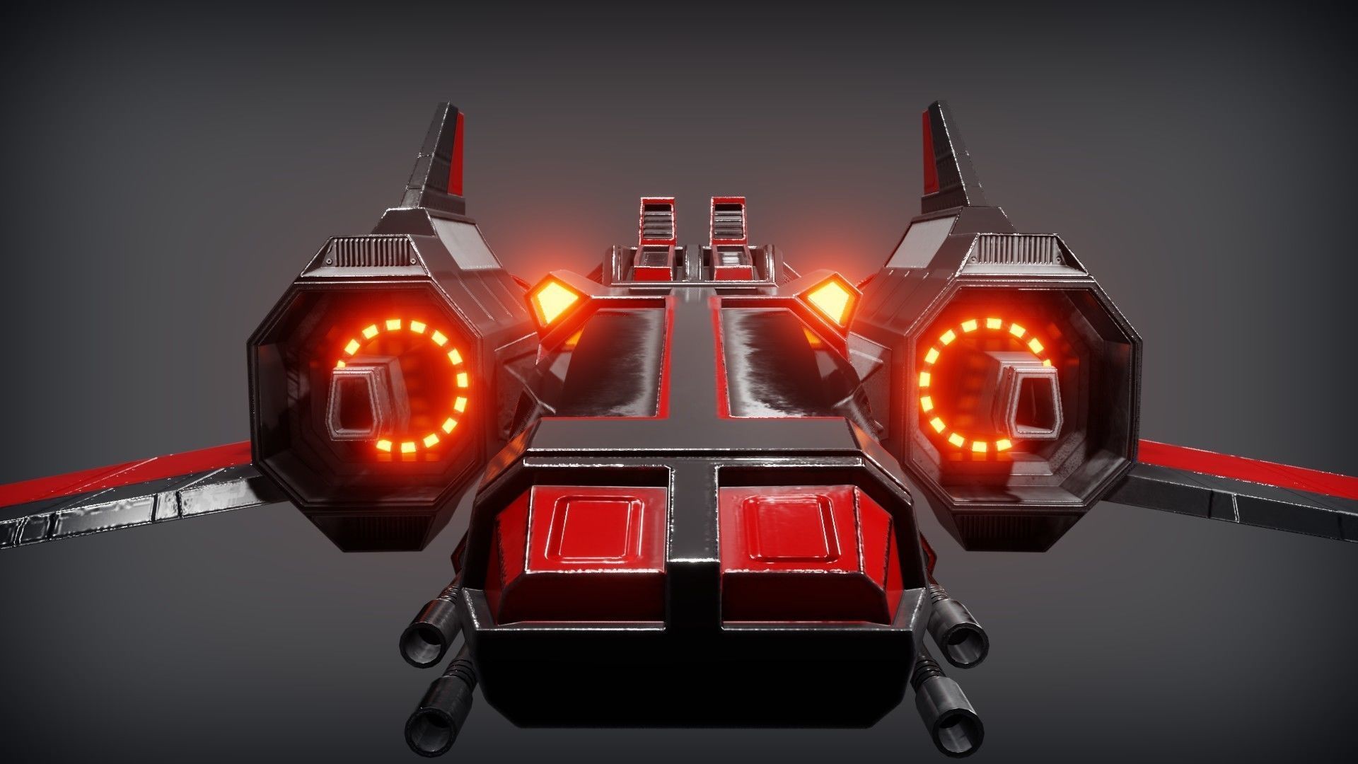 SpaceShip free VR / AR / lowpoly 3D model CGTrader