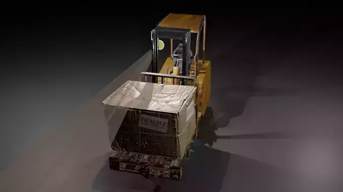 Industrial Fork Lift 3D model