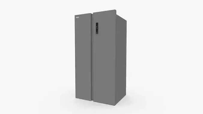 Fridge Amica FY 51193DFBX Silver 3D Model Low-poly 3D model