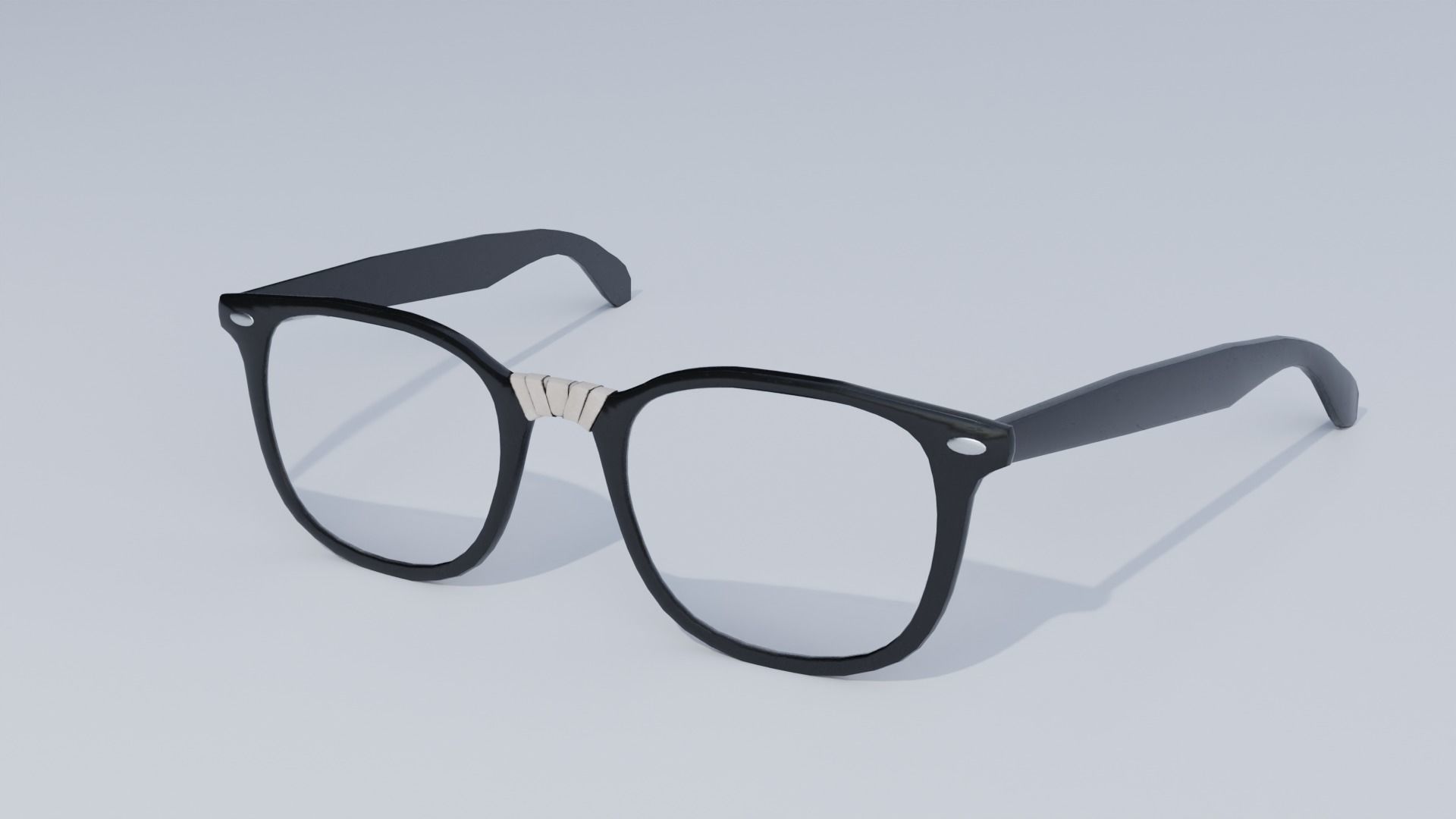 Nerdy Glasses 3D model_3