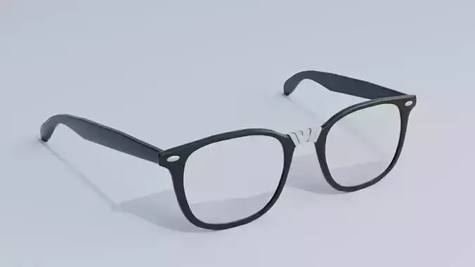 Nerdy Glasses 3D model