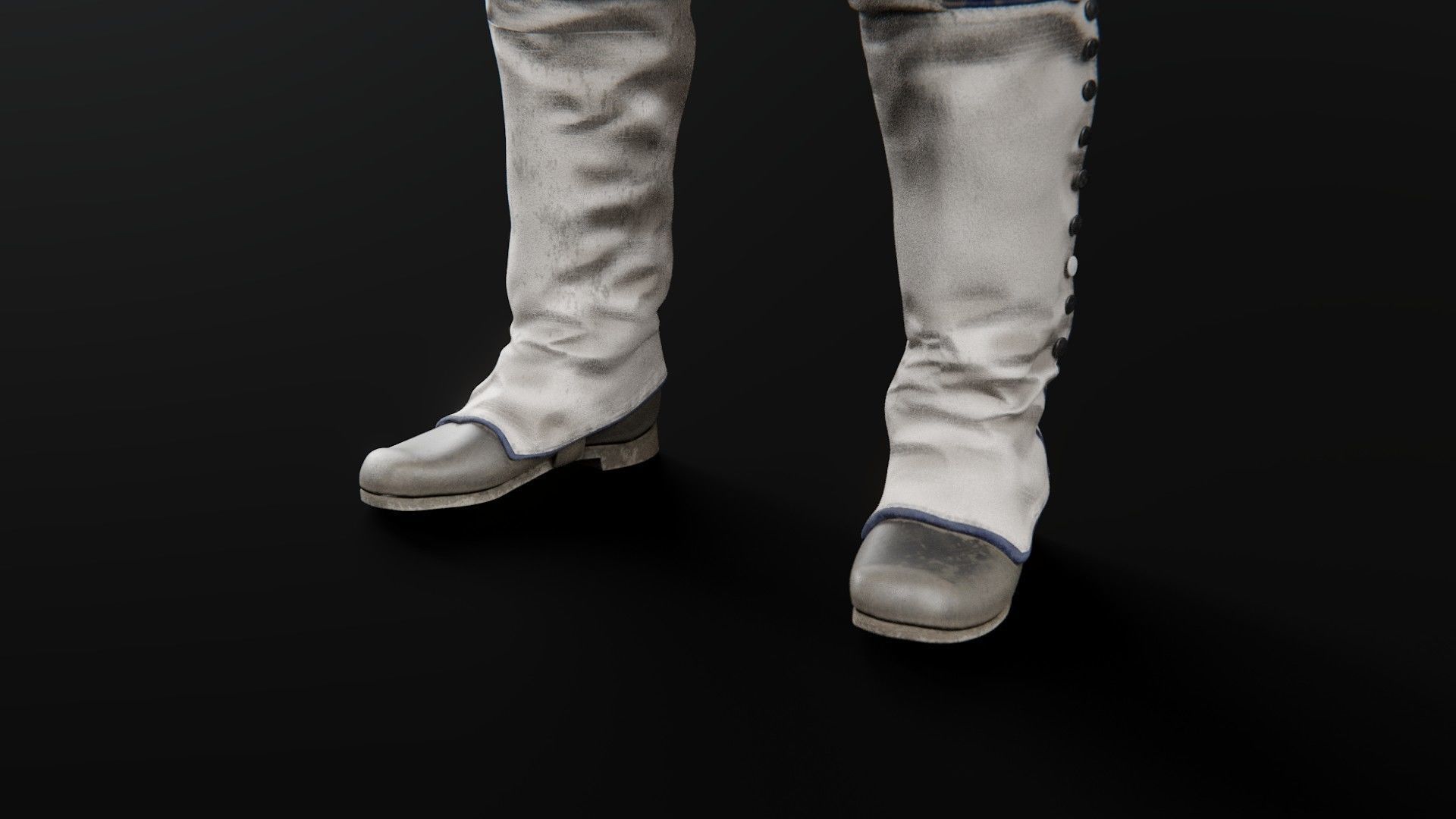 Soldier Napoleon Flag Support Rigged Low-poly 3D model_15