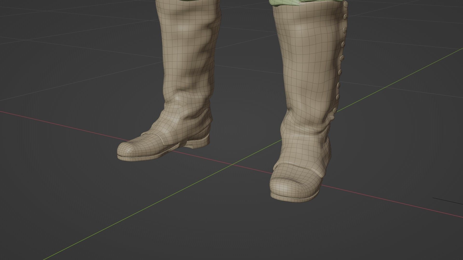 Soldier Napoleon Flag Support Rigged Low-poly 3D model_30