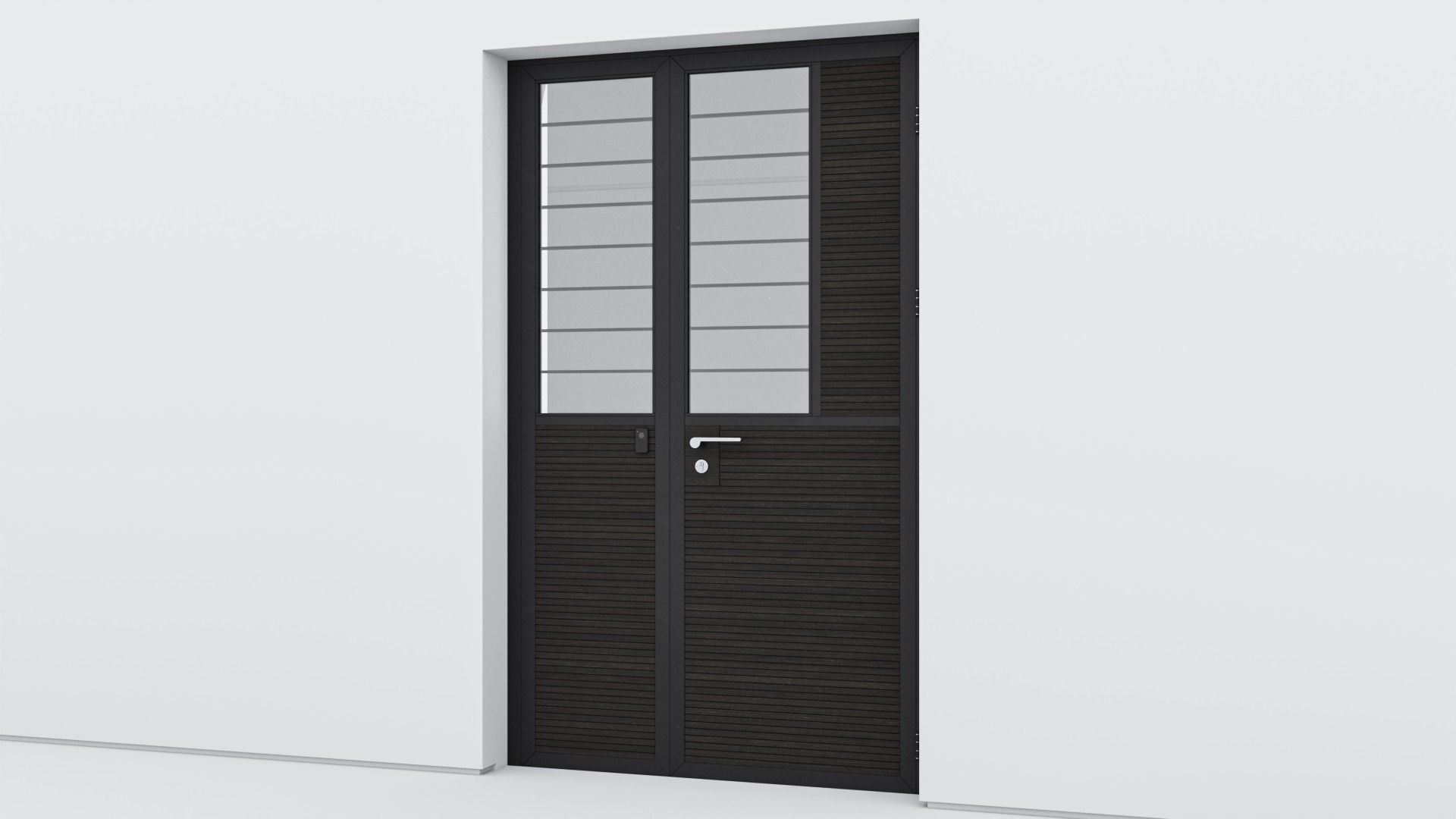 Aluminium door 84 3D model_2