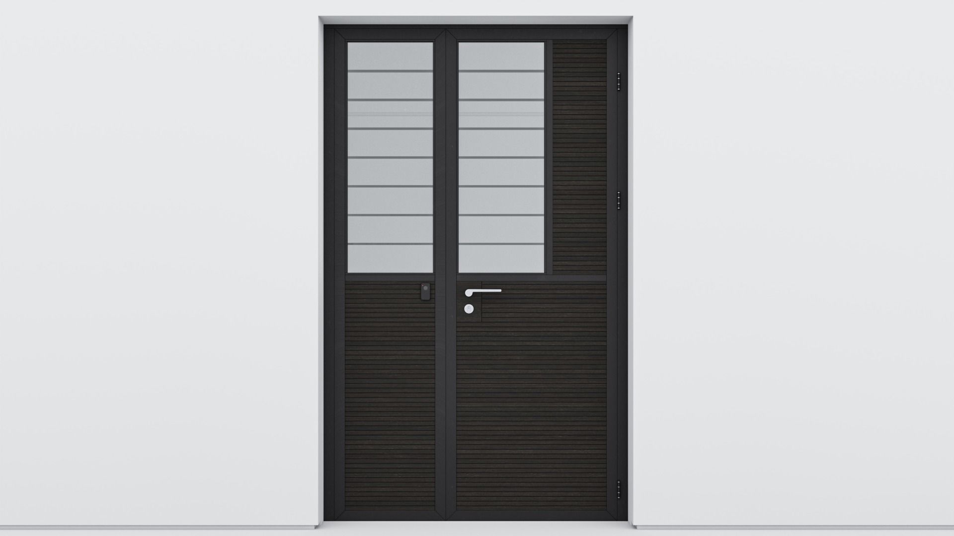 Aluminium door 84 3D model_1