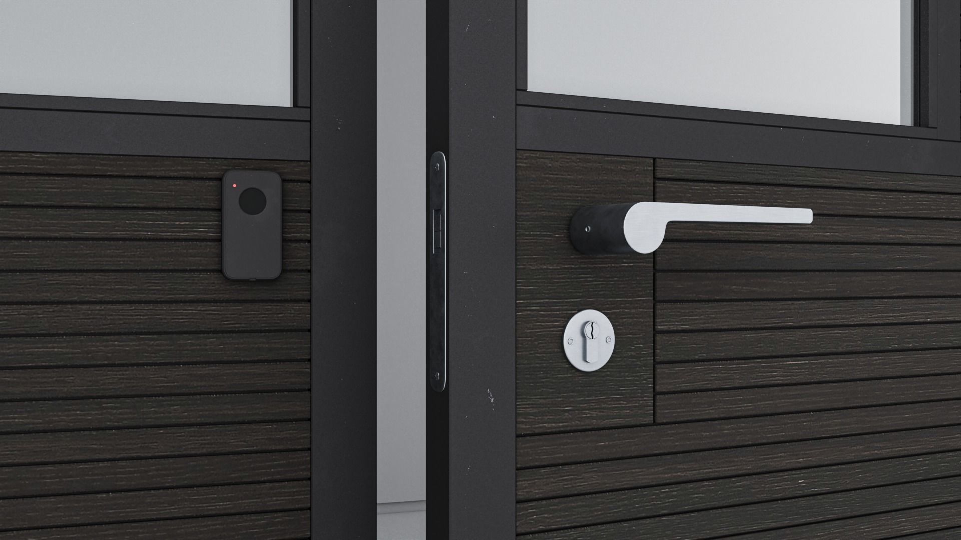 Aluminium door 84 3D model_4