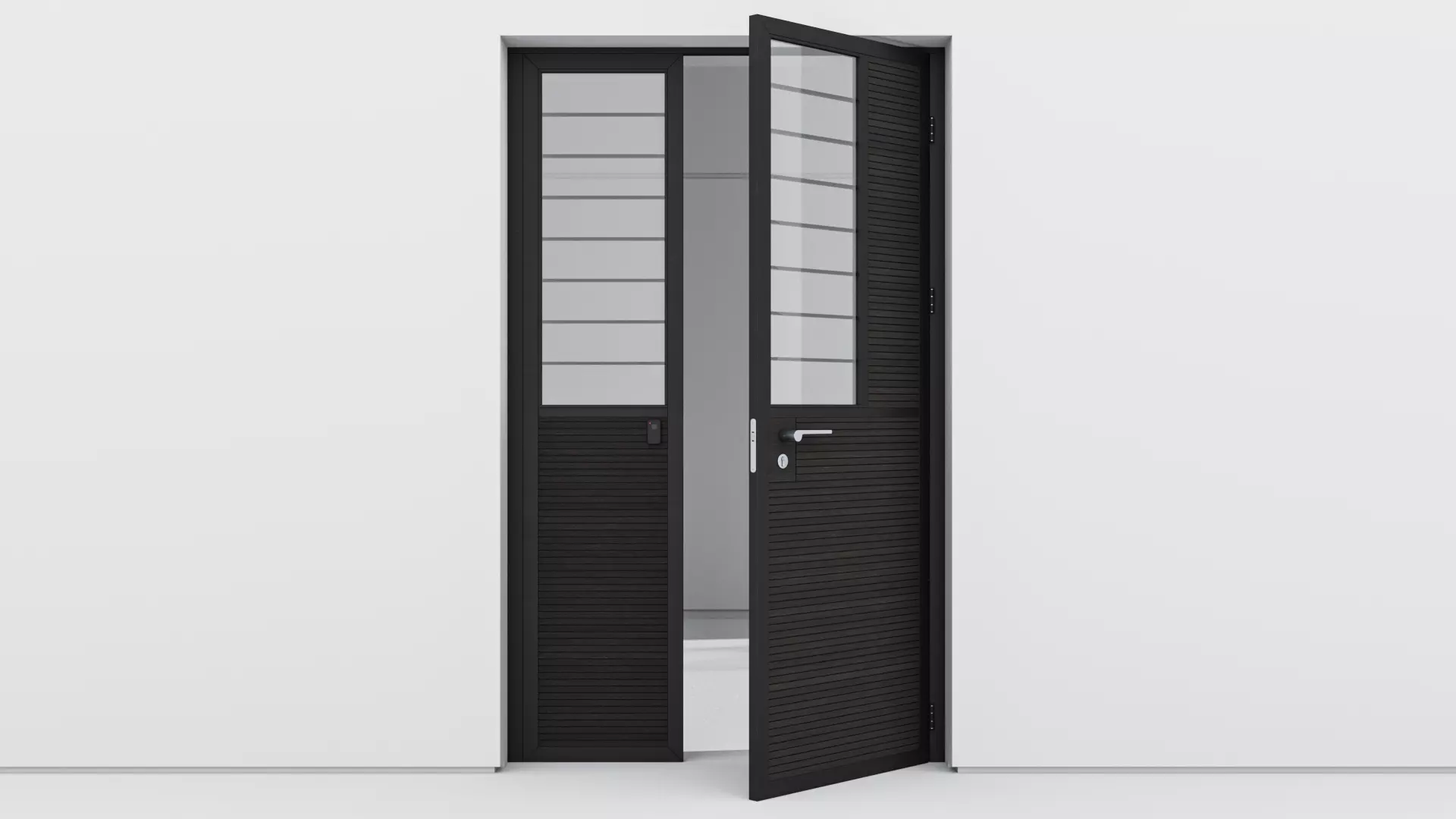 Aluminium door 84 3D model_0