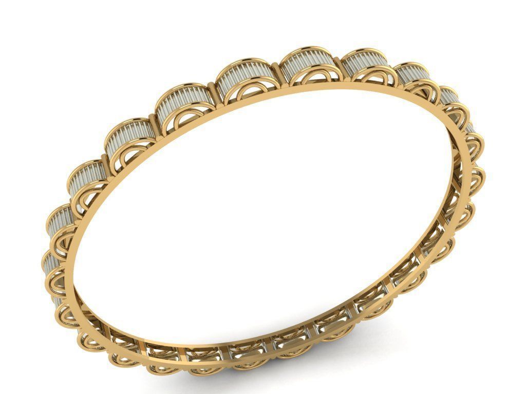 Traditional Bracelet 3D print model_1