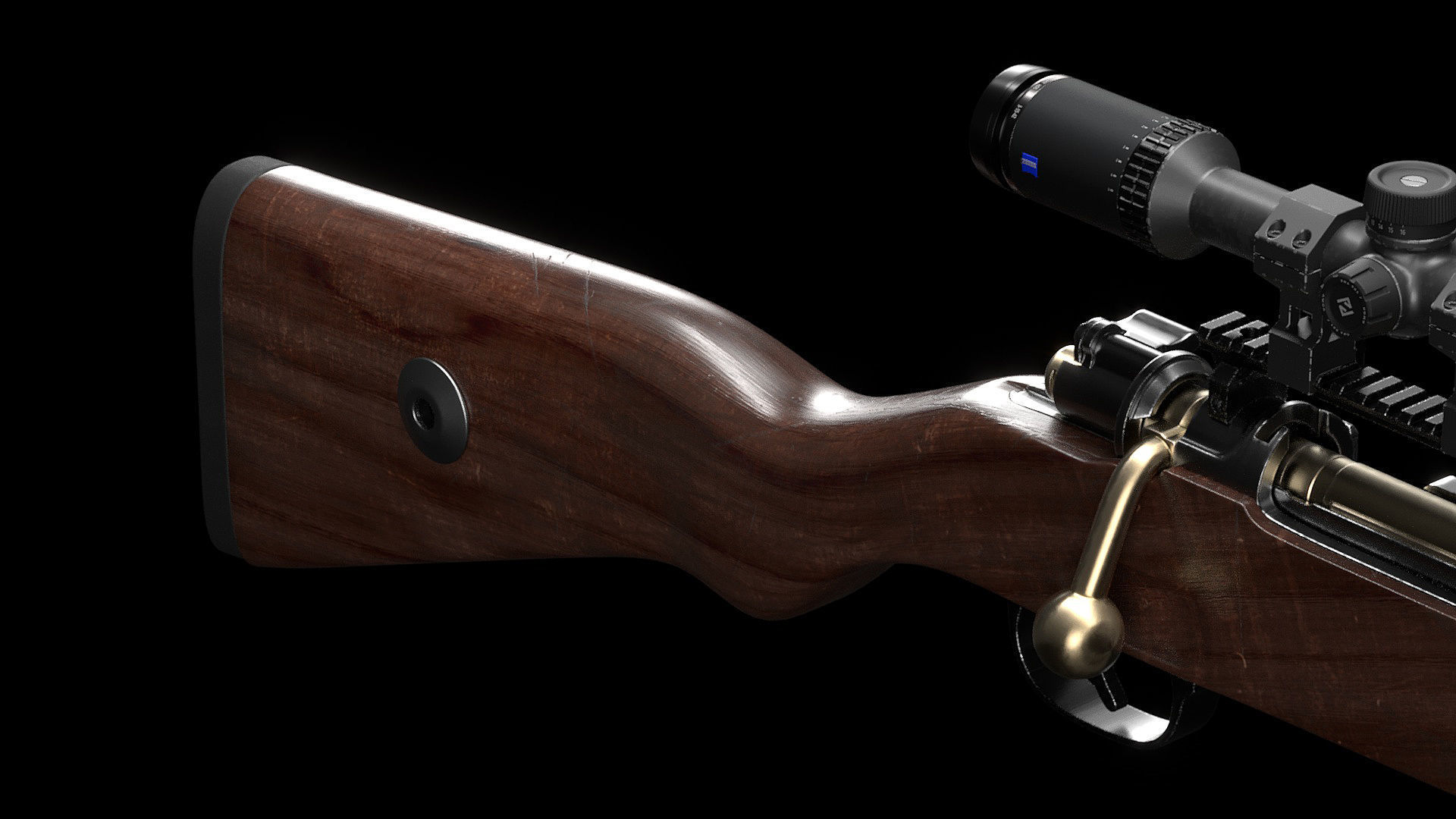 Kar98k two rifles 3D model_6