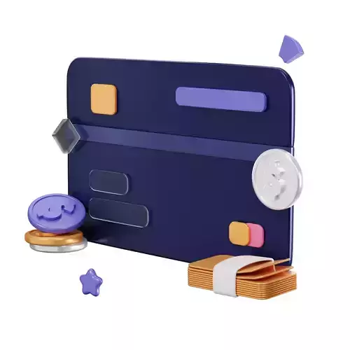 Finance 3D Icon Set 3D model