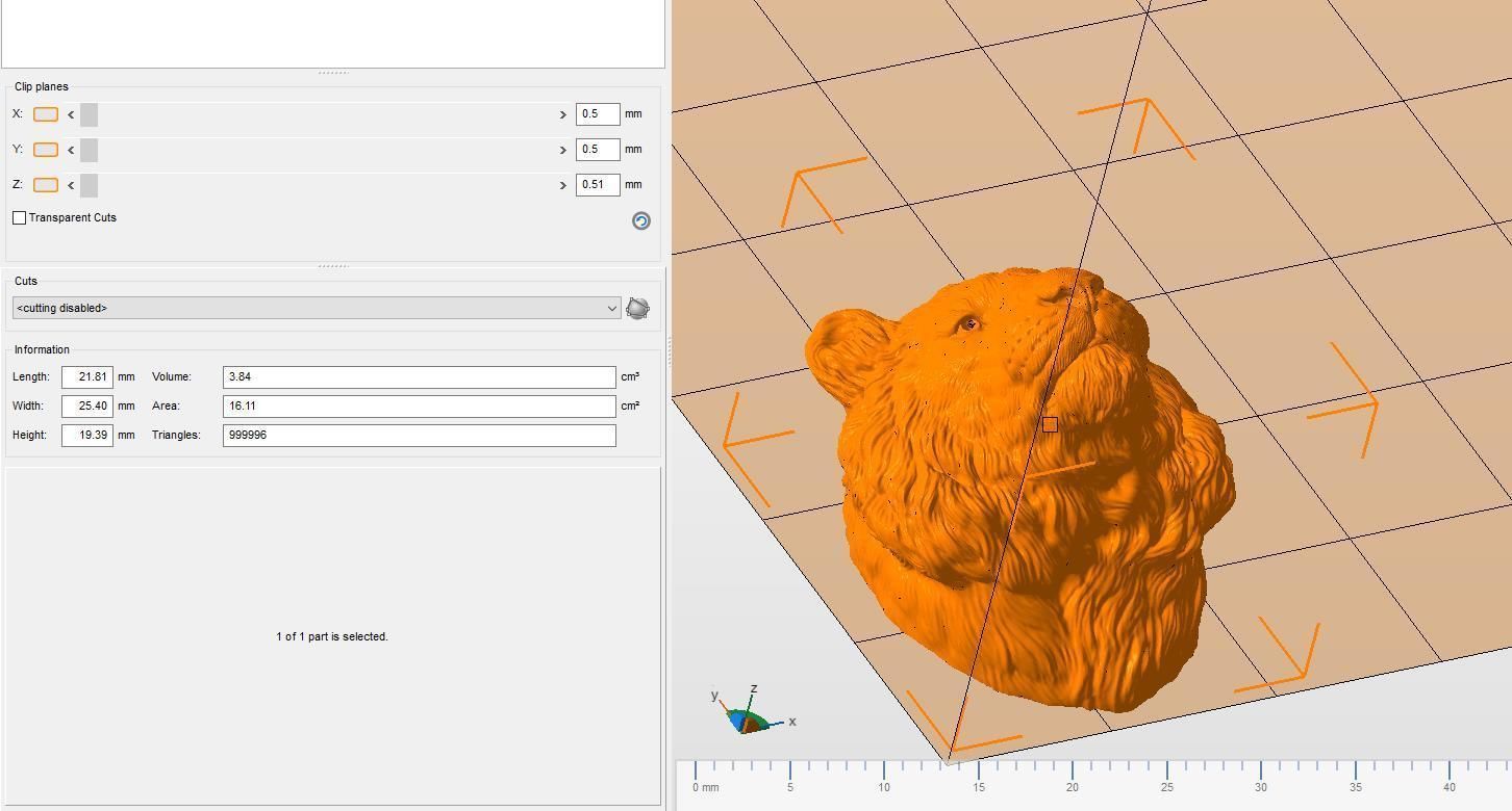 Tiger head  bust 3D print model_21