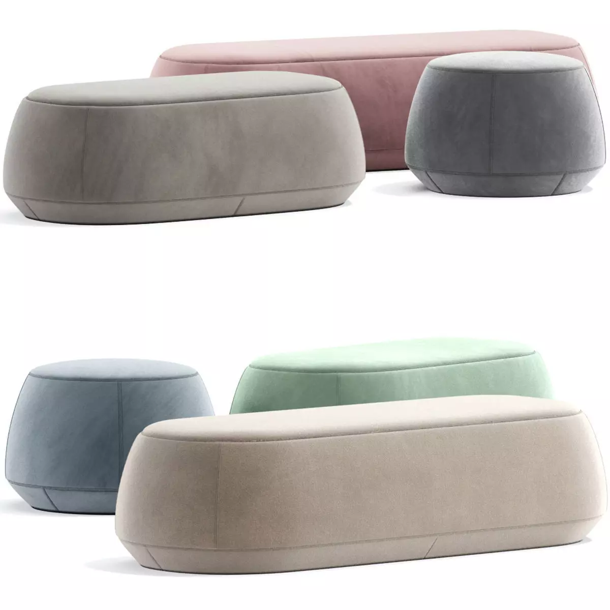 Pouf Ile Bensen 3D model