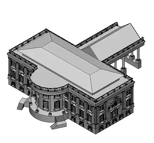 The White House  3D print model